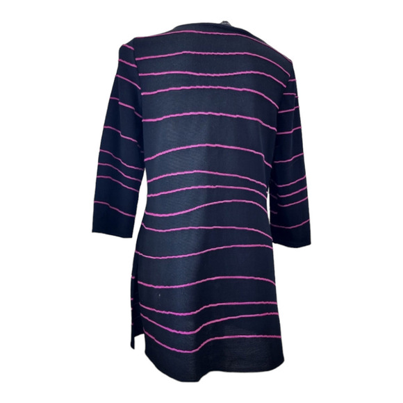 Ming Wang black and pink embroidered tunic dress size small - Picture 2 of 7